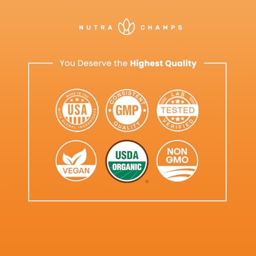 NutraChamps USDA Organic Maca Root Capsules for Women & Men, 2100mg, 180 Capsules, Black, Red & Yellow, Peruvian Maca Peruana, Extra Strength Pure Premium Gelatinized Root Powder Supplement - görsel 3