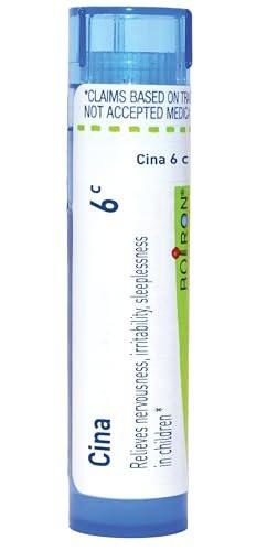 Boiron Cina 6C Homeopathic Medicine for Nervousness, Irritability & Sleeplessness in Children - 80 Pellets