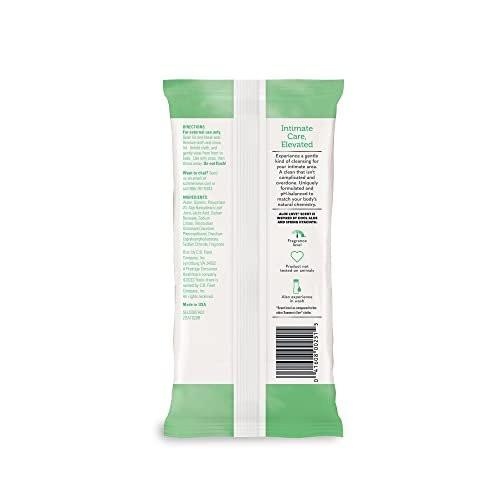 Summer’s Eve Aloe Love Feminine Cleansing Wipes, Daily Intimate Cloths, Removes Odor, pH Balanced, Gentle for Sensitive Skin, 32 Count (Pack of 4)