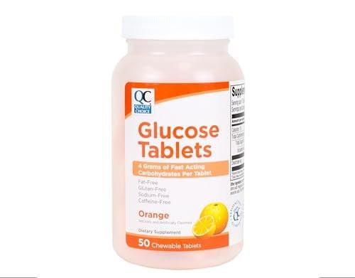 Quality Choice Fast Acting Glucose Tablets Orange Flavor 50 Tablets - görsel 10