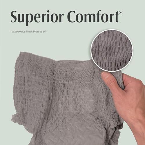 Depend Fresh Protection Adult Diapers, Incontinence Underwear for Men, Disposable, Maximum, Small/Medium, Grey, 19 Count - görsel 6