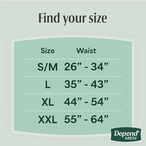 Depend Fresh Protection Adult Diapers, Incontinence Underwear for Men, Disposable, Maximum, Large, Grey, 17 Count - görsel 5