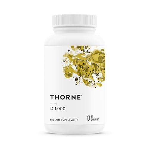 THORNE Vitamin D3 Supplement - 1,000 IU - Supports Healthy Bones, Teeth, Muscles, Cardiovascular & Immune Function - Gluten, Dairy & Soy-Free - 90 Servings - görsel 5