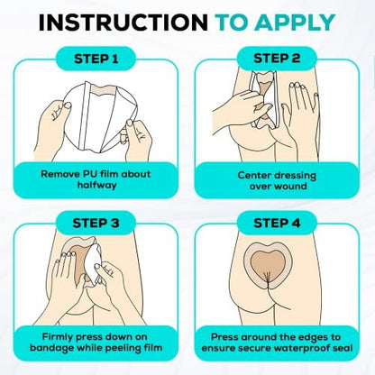MedVance Sacral Foam Dressing, Bed Sore – Latex-Free: Safe for latex-sensitive individuals – Image 10