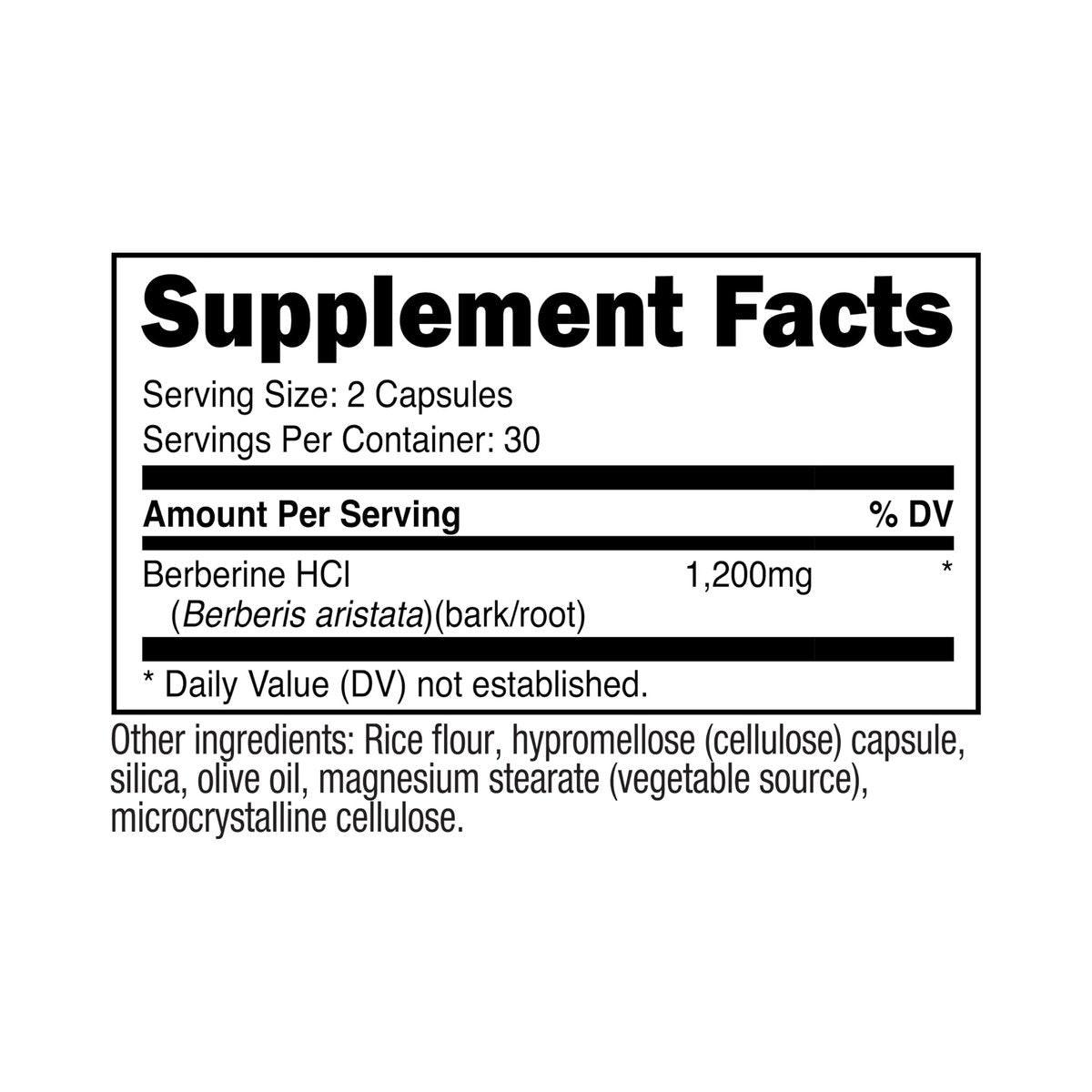 Nutricost Berberine HCl 1200mg, 60 Vegetarian Capsules - Gluten Free & Non-GMO - görsel 5