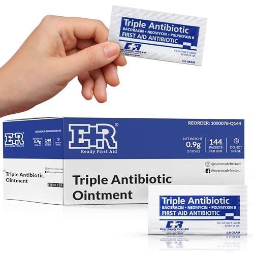 Triple Antibiotic Ointment .9gr Packets – First Aid Cream for Infection Prevention – Neomycin, Bacitracin, Polymyxin B – 144 Count - görsel 3