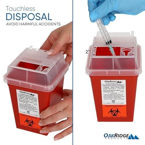 Oakridge Products Sharps Container for Home – Certification: CDC compliant for sharps disposal – Image 6