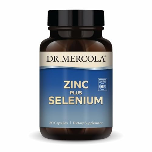 Dr. Mercola Zinc Plus Selenium - Mineral Blend Supplement - for Immune, Brain & Respiratory Support - Contains Zinc Glycinate Chelate & Copper - GMO-Free & Gluten-Free - 30 Capsules (30 Servings) - görsel 2