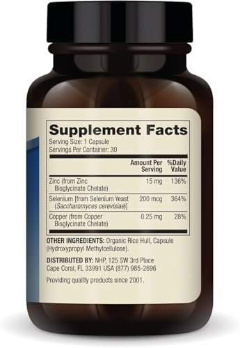Dr. Mercola Zinc Plus Selenium - Mineral Blend Supplement - for Immune, Brain & Respiratory Support - Contains Zinc Glycinate Chelate & Copper - GMO-Free & Gluten-Free - 30 Capsules (30 Servings) - görsel 4