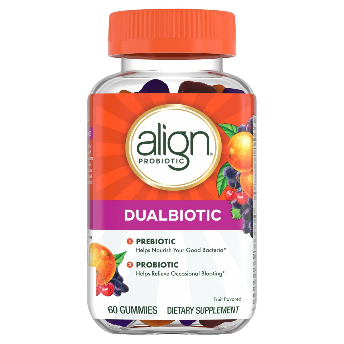 Align Dualbiotic, Prebiotics and Probiotics – Natural Fruit Flavors: Delicious taste without artificial flavors, – Image 3