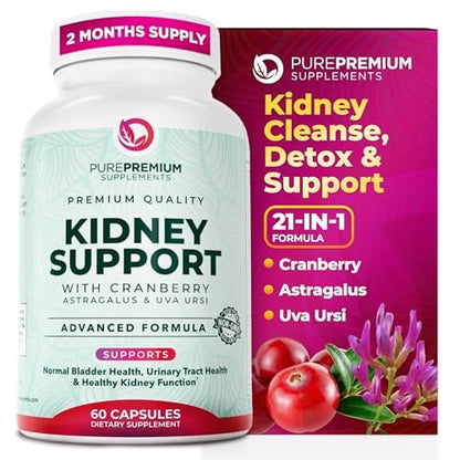PurePremium Kidney Support Supplement – – Easy-to-Swallow Capsules: Convenient for daily use, no messy powders or – Image 7