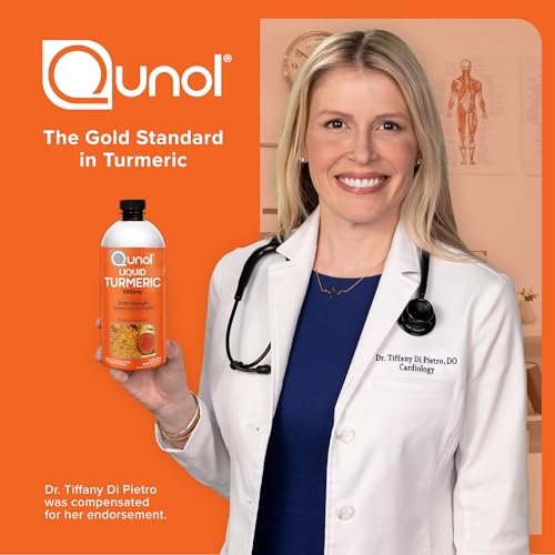 Qunol Liquid Turmeric Curcumin with Black Pepper 1000 Milligram, Supports Healthy Inflammation Response and Joint Support, Dietary Supplement, Extra Strength, 40 Servings, 20.3 fl oz (pack of 1) - görsel 6