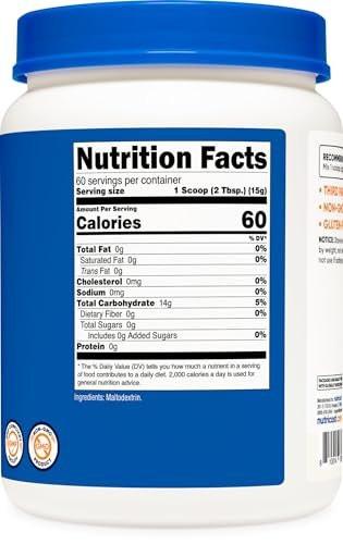 Nutricost Maltodextrin Powder 2LBS - Gluten Free, Non-GMO - görsel 1