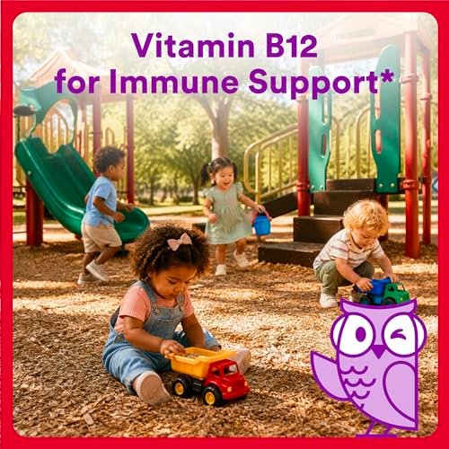 SmartyPants Organic Toddler Multivitamin Gummies: Probiotics, Omega 3 (ALA), Vitamin D3, C, Vitamin B12, B6, A, K & Zinc, Beta Carotene, Gluten Free, Three Fruit Flavors, 60 Count (30 Day Supply) - görsel 12