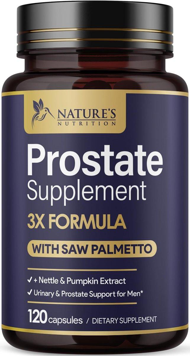 Prostate Health Supplements for Men - 3X Strength with Saw Palmetto Blend Stinging Nettle Root & Pumpkin Seed Support Complex - Supports Bathroom Trips Prostate & Urinary Health - 120 Capsules - görsel 4