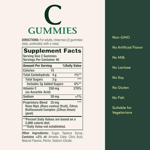 Nature's Bounty Vitamin C, Orange, 80 Count - görsel 9