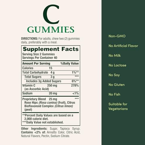 Nature's Bounty Vitamin C, Orange, 80 Count - görsel 6