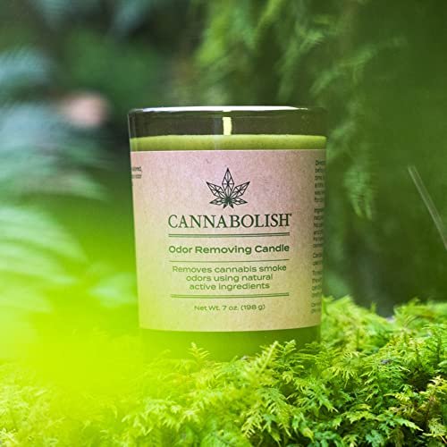 Cannabolish Smoke Odor Eliminating Candle, 7 oz, Natural Ingredients, Wintergreen Scent - görsel 15