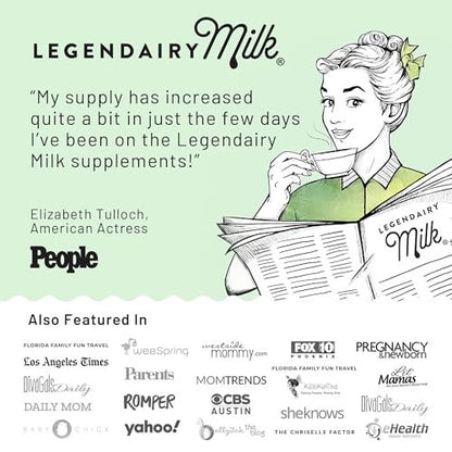 Legendairy Milk Cash Cow Lactation Supplement, Moringa, Alfalfa, and Goat's Rue Breastfeeding Supplement for Milk Supply Increase, Fenugreek-Free, Certified Organic, Vegan, Non-GMO, 60 Capsules