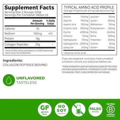 Orgain Hydrolyzed Collagen Peptides Powder – Type I and III Collagen: These are the most abundant collagen types – Image 4