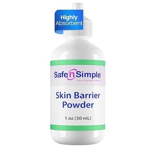 Safe n' Simple Stoma Skin Barrier Powder - 1 oz - Medicated Protective Skin Barrier Powder - Skin Barrier Protection Ostomy Powder Supplies - Stoma Adhesive Powder - görsel 6