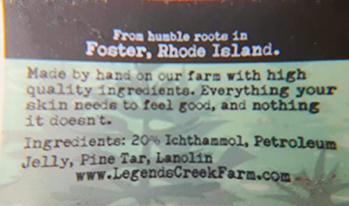 Legend's Creek Farm Herbal Salve - Healing Ointment with 20% Ichthammol Drawing Salve - Natural Balm for Stings & Splinters - 1 oz - Handmade in USA (Ichthammol Pine Tar) - görsel 11