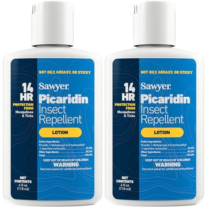 Sawyer Products SP5642 20% Picaridin Insect Repellent Lotion, 4-Ounce, Twin Pack