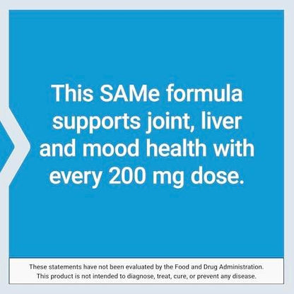 Life Extension Same, Mood, Joint & Liver Support, Gluten-Free, Non-GMO, Vegetarian, 30 Tablets