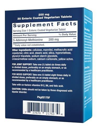 Life Extension Same, Mood, Joint & Liver Support, Gluten-Free, Non-GMO, Vegetarian, 30 Tablets - görsel 4