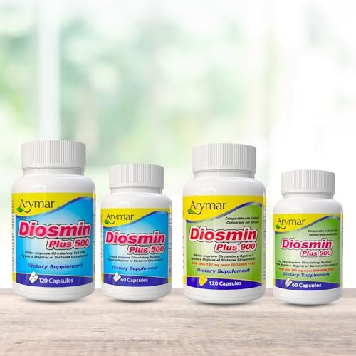 Arymar Diosmin Plus 500 - Circulatory System Support Supplement, 500mg, 120 Capsules - görsel 3