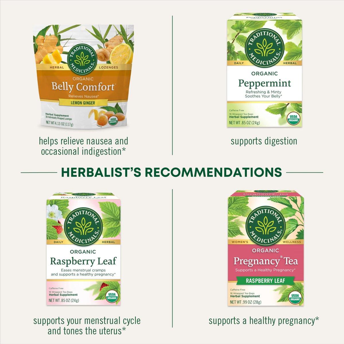 Traditional Medicinals Organic Morning Ease Lozenges, Lemon Ginger - Supports Pregnancy Nausea Relief & Morning Sickness - 30 Individually Wrapped Lozenges - görsel 8