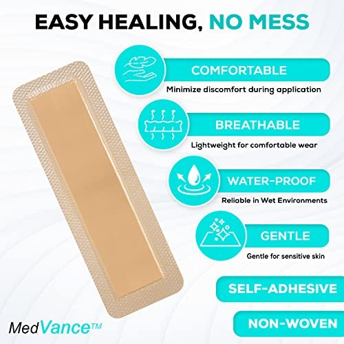 MedVance Silicone Bordered Silicone Adhesive – Silicone Adhesive Border: The gentle silicone adhesive provides – Image 1