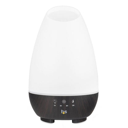 HealthSmart 500ML Essential Oil Diffuser for Large Rooms, Cool Mist Humidifier and Aromatherapy Diffuser, Adjustable Timer, Mist Mode and 7 LED Light Colors, White