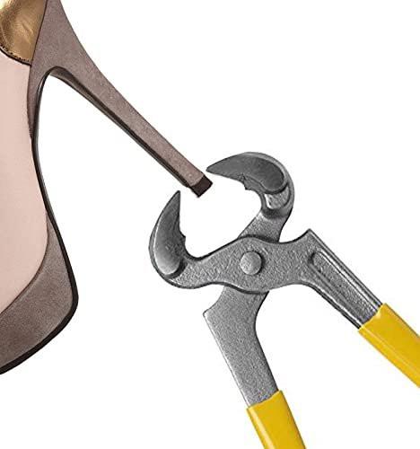 TcJ-Chen YEHAM 30 Pairs Women's High Heel Shoes Replacement Tips Pin (5 Different Sizes, 2 Different Pins Diameter) with 6" Heel Pliers for Repairing Shoes - görsel 1