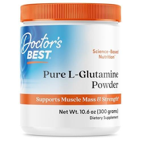 Doctor's Best Pure L-Glutamine Powder Supplement for Men & Women - L-Glutamine 5g Per Serving, Amino Acid Support, Supports Muscle Mass & Strength, Non-GMO, Gluten Free, Soy Free, Vegan - 10.6 oz - görsel 2