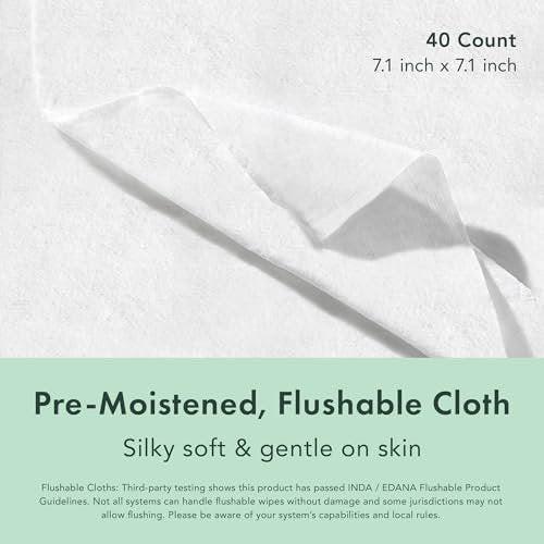 Rael Feminine Wipes, Flushable, Travel Size, All Skin Types, Daily Use (Gentle, 10 Count Pack of 4) - görsel 3