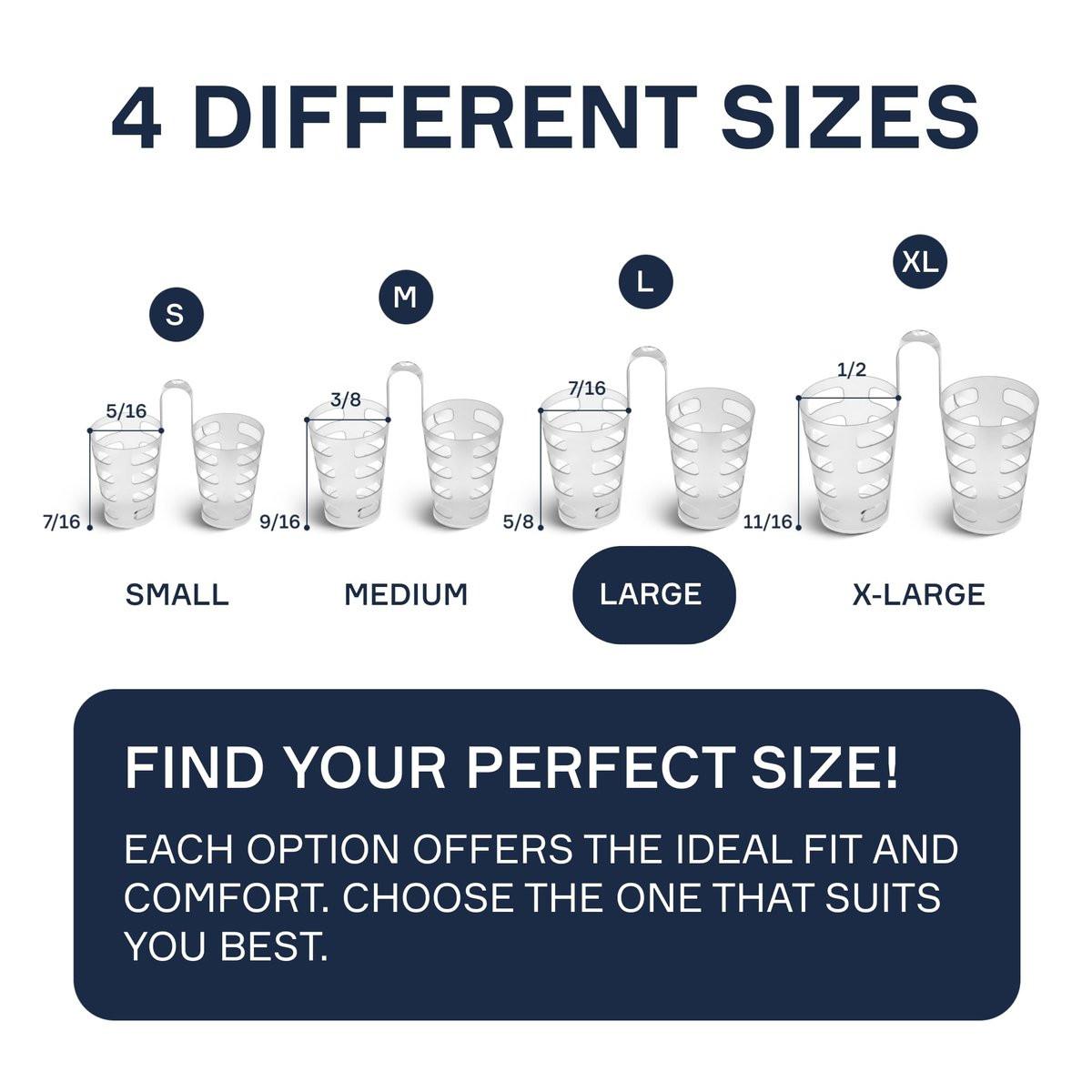 Snore Bastion Nasal Dilators for Sleeping – Set of 4 Large (L) Soft Nose Vents and Nostril Opener for Quiet Nights - Nasal Cones - görsel 2