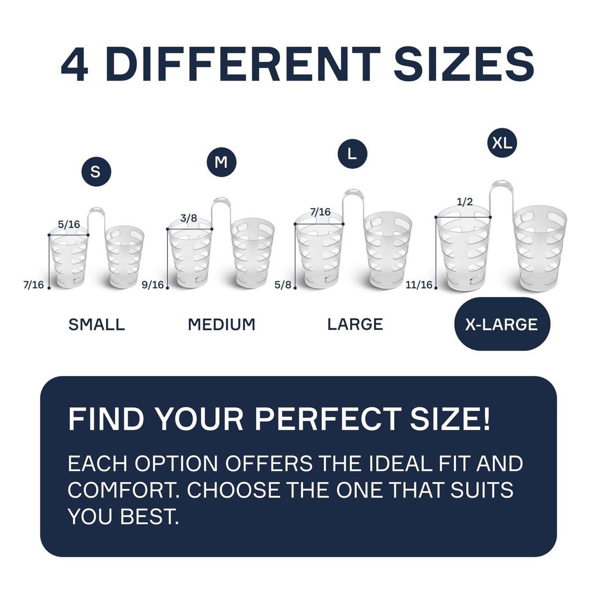 Snore Bastion Nasal Dilators for Sleeping - 4 of X-Large ONLY (XL) Soft Silicone Nasal Cones - Nostril Opener - Nasal Expander for Breathing - Nose Vents - Anti Snoring Devices - görsel 2