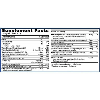 Emergen-C Immune+ Triple Action Immune Support Powder, BetaVia (R), 1000mg Vitamin C, B Vitamins, Vitamin D and Antioxidants, Super Orange – 50 Count