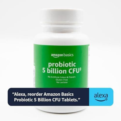 Probiotic Supplement, 5 Billion CFU, No Artificial Colors & Flavors, Gluten-Free, 60 Vegetarian Capsules