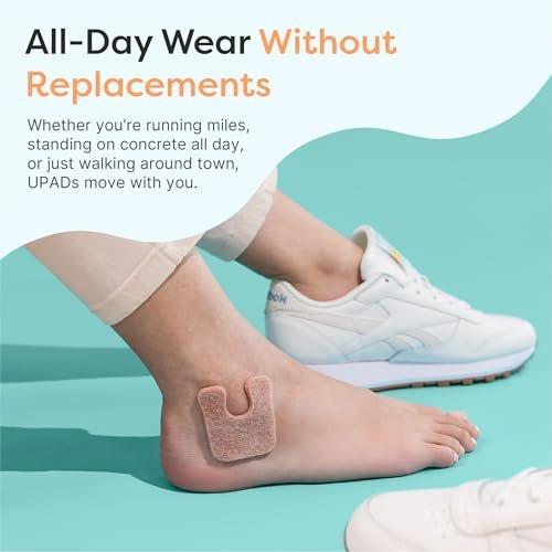 ZenToes U-Shaped Felt Callus Pads | Protect Calluses from Rubbing on Shoes | Reduce Foot and Heel Pain | Pack of 24 | 1/8” Self-Stick Pedi Cushions - görsel 8