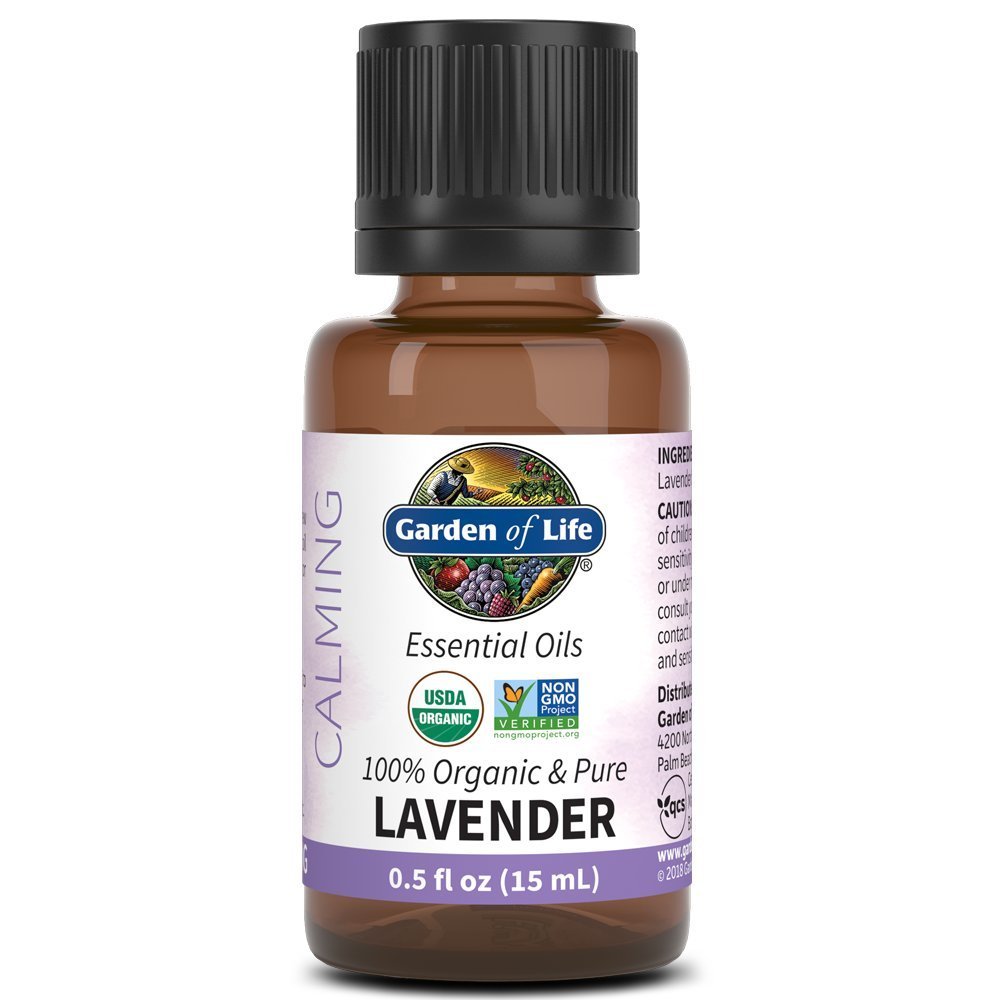 Garden of Life Essential Oil, Lavender 0.5 fl oz (15 mL), 100% USDA Organic & Pure, Clean, Undiluted & Non-GMO - for Diffuser, Aromatherapy, Meditation, Skincare, Sleep - Calming, Relaxing, Soothing - görsel 6