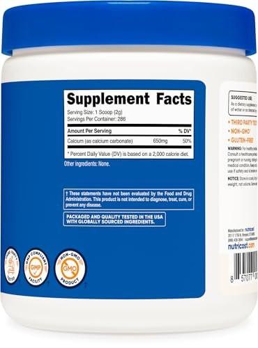 Nutricost Calcium Carbonate Powder 500 Grams