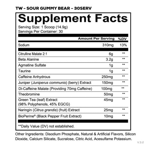REDCON1 Total War Pre Workout, Strawberry – Explosive Energy: 300mg of caffeine anhydrous per serving provides a – Image 16