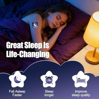 Adelbras Sleep Patches for Adults, Upgraded All-Natural Ingredients, Fast-Acting Melatonin & Valerian, Long-Lasting Night Comfort Sleep Aids for Men & Women