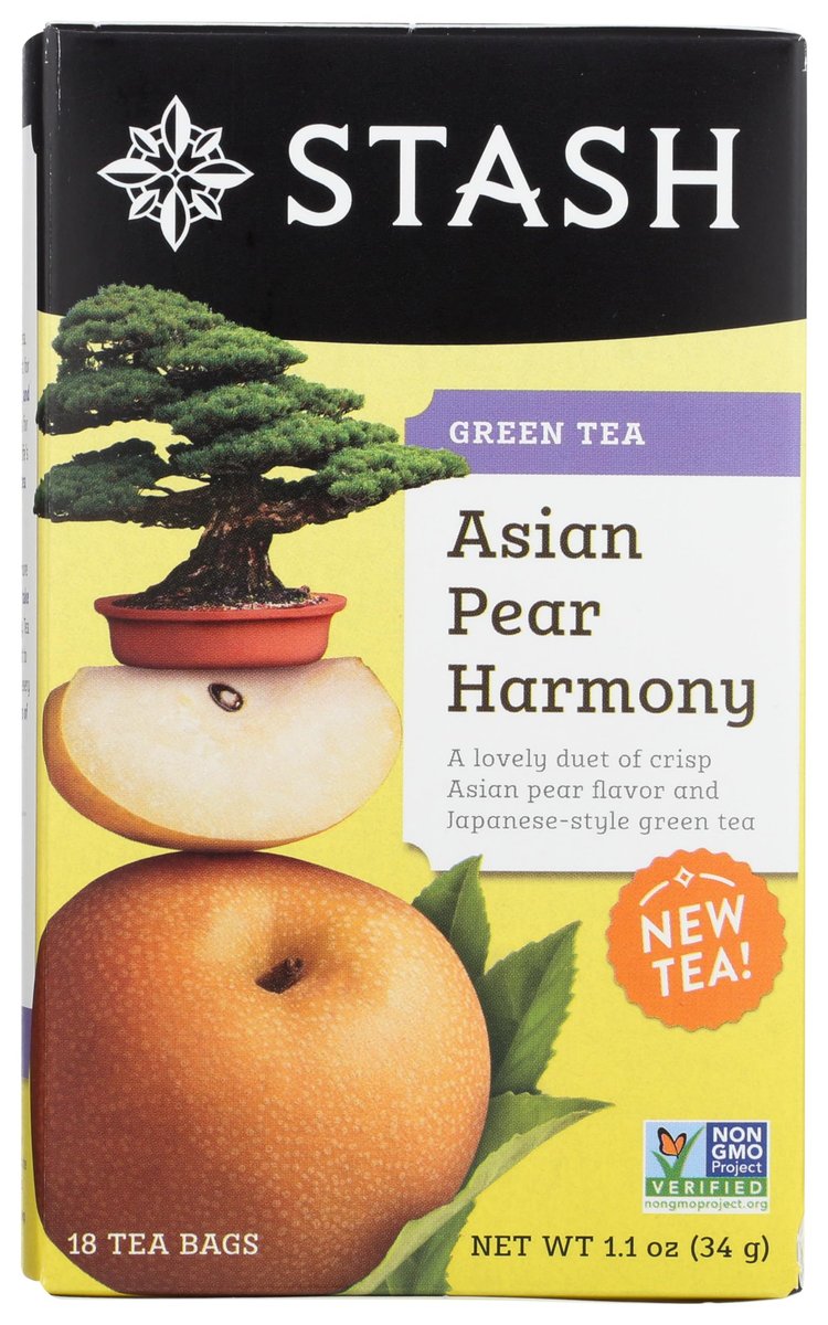 Stash Asian Pear Harmony Green Tea - 18 Tea Bags - görsel 1