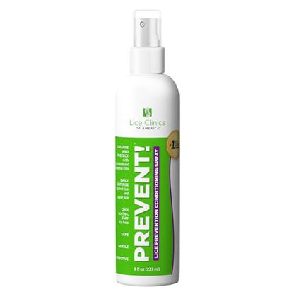 Lice Clinics of America Daily Lice Prevention Conditioning Spray – Repel Lice with 100% Natural Essential Oil, 8 Fl Oz