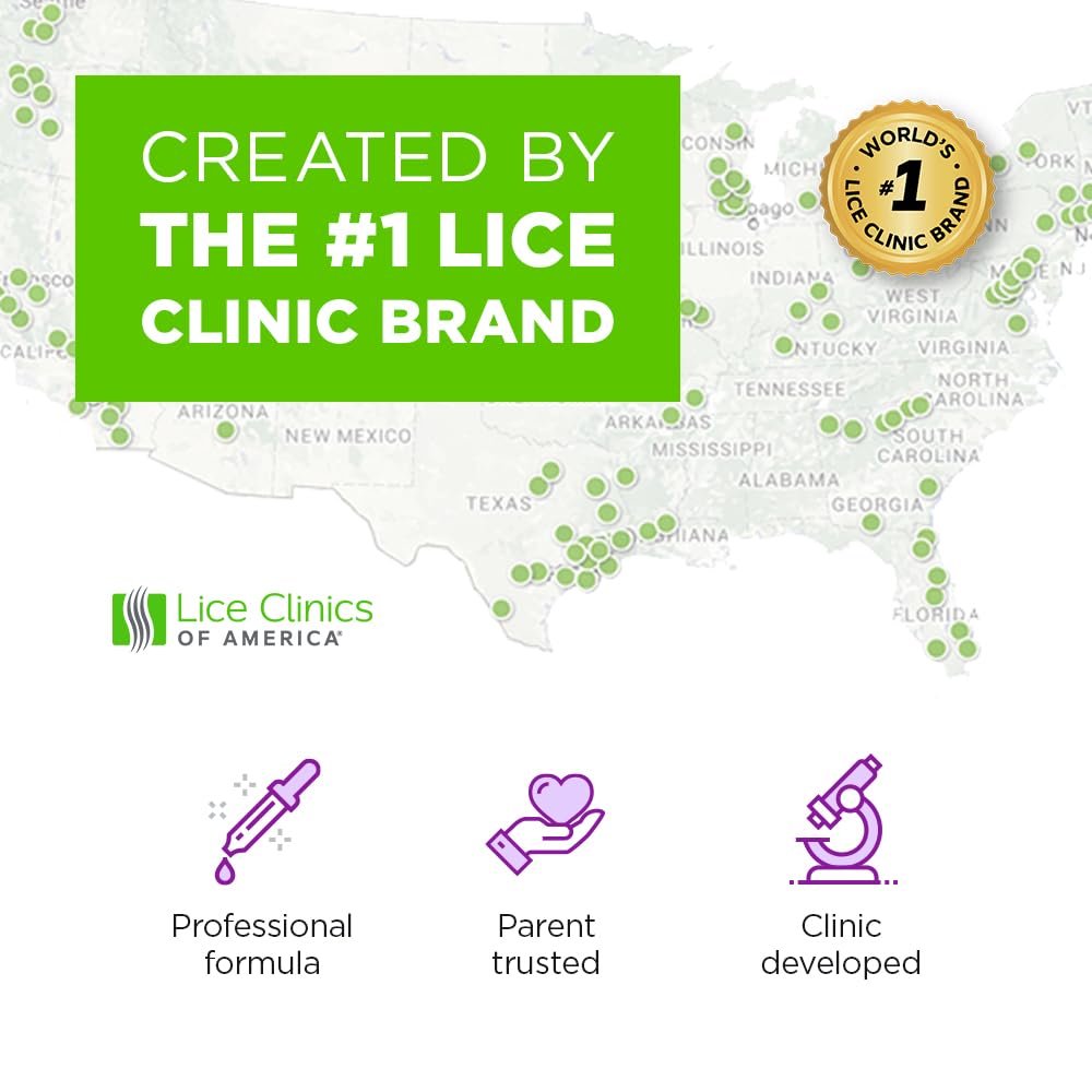 Lice Clinics of America Daily Lice Prevention Conditioning Spray – Repel Lice with 100% Natural Essential Oil, 8 Fl Oz - görsel 11