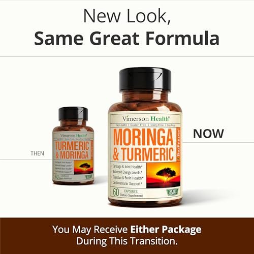 Moringa Capsules – 3-in-1 Turmeric Moringa Supplement with BioPerine (Black Pepper Extract) for Max Absorption – Potent 4:1 Moringa Oleifera Extract + Tumeric for Energy & Joint Support – 60 Capsules - görsel 10