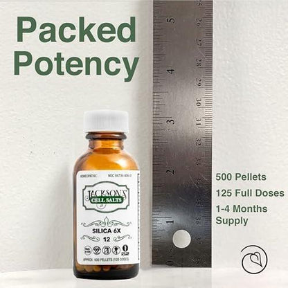 Jackson's #12 Cell Salt Silica 6X (500 – Homeopathic Silicea 6X: This remedy is prepared according to homeopathic – Image 1